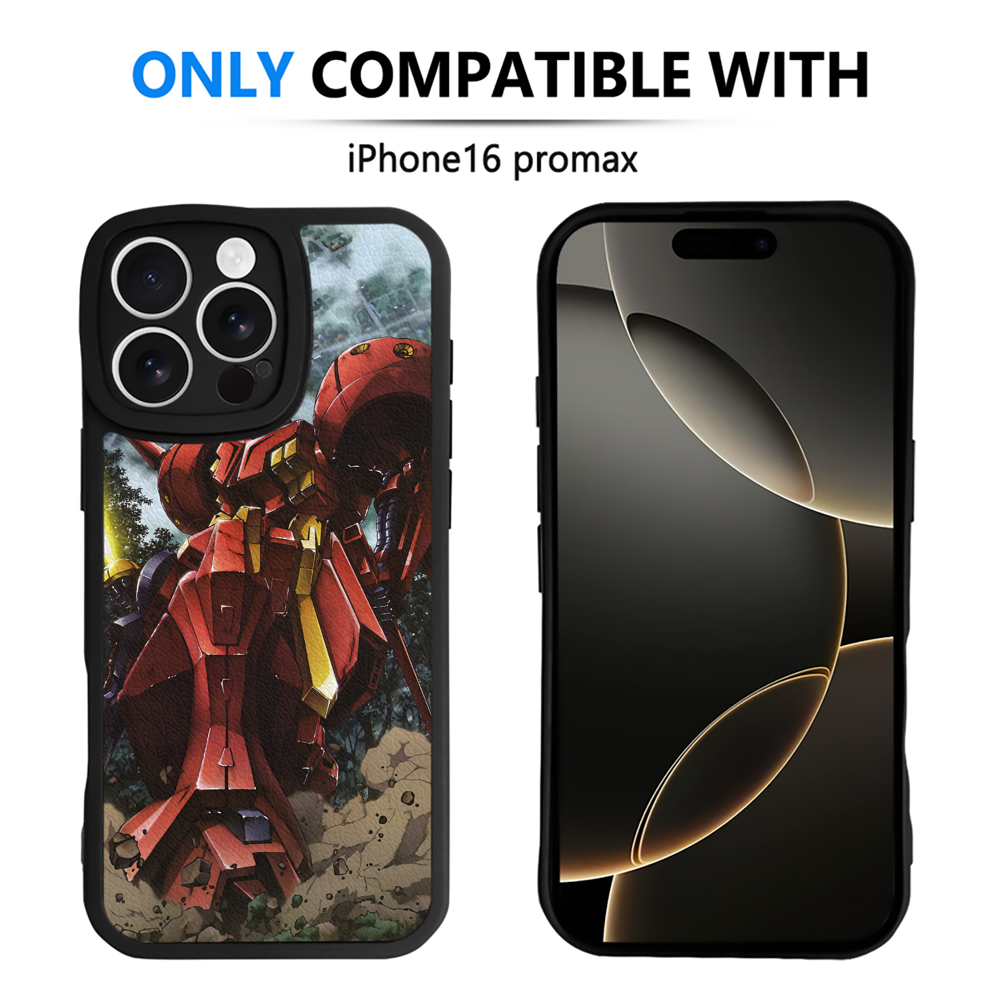 （画像用） 機動戦士ガンダム Mobile Suit Gundam 【iPhone 16シリーズ対応】シリコンスマホケース（レザー調） 材質：シリコン